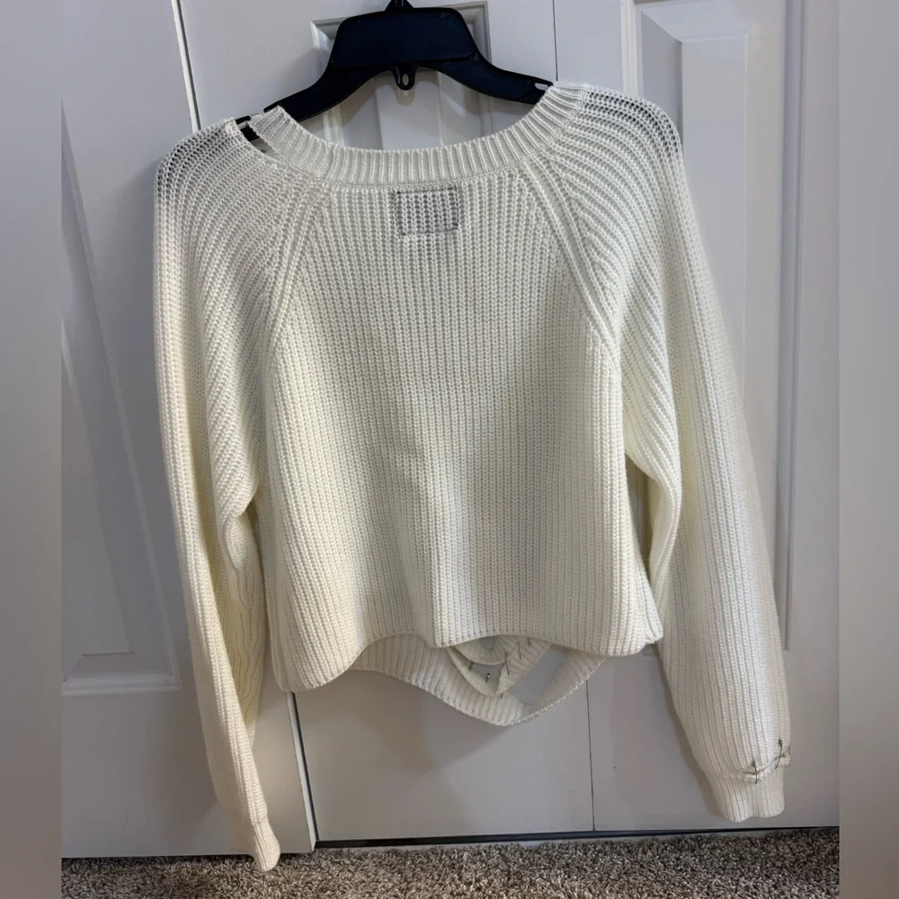 LF Cream Distressed Sweater - Picture 2 of 4